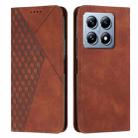 For Xiaomi 14T Diamond Splicing Skin Feel Magnetic Leather Phone Case(Brown) - 1