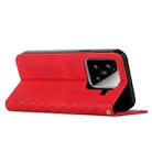 For Xiaomi 15 Diamond Splicing Skin Feel Magnetic Leather Phone Case(Red) - 3