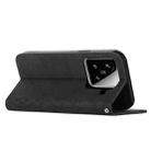 For Xiaomi 15 Diamond Splicing Skin Feel Magnetic Leather Phone Case(Black) - 3