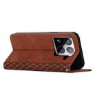 For Xiaomi 15 Pro Diamond Splicing Skin Feel Magnetic Leather Phone Case(Brown) - 3