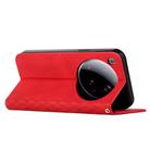 For Xiaomi 15 Ultra Diamond Splicing Skin Feel Magnetic Leather Phone Case(Red) - 3