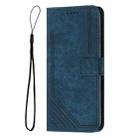 For Xiaomi 14T Pro Skin Feel Stripe Pattern Leather Phone Case(Blue) - 2