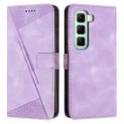 For Infinix Hot 50 5G Dream Triangle Leather Phone Case(Purple) - 1