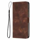 For Infinix Hot 50 5G Dream Triangle Leather Phone Case(Brown) - 2