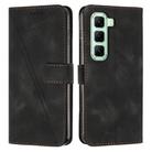 For Infinix Hot 50 5G Dream Triangle Leather Phone Case(Black) - 1