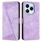 For Infinix Note 40X 5G Dream Triangle Leather Phone Case(Purple) - 1