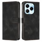 For Infinix Note 40X 5G Dream Triangle Leather Phone Case(Black) - 1