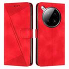 For Infinix Zero 40 4G Dream Triangle Leather Phone Case(Red) - 1