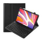 For Huawei MatePad SE 11 2024 AH21 Ultra-thin Detachable Bluetooth Keyboard Leather Tablet Case(Black) - 1