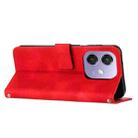 For OPPO A3x Dream Triangle Leather Phone Case(Red) - 3