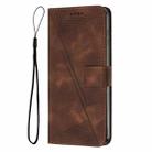 For OPPO A3x Dream Triangle Leather Phone Case(Brown) - 2