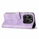 For Tecno Spark 20 Pro 5G Dream Triangle Leather Phone Case(Purple) - 3