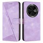 For Tecno Spark 30C Dream Triangle Leather Phone Case(Purple) - 1