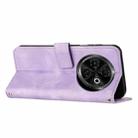 For Tecno Spark 30C Dream Triangle Leather Phone Case(Purple) - 3