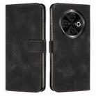 For Tecno Spark 30C Dream Triangle Leather Phone Case(Black) - 1