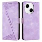 For Tecno Spark Go 1 Dream Triangle Leather Phone Case(Purple) - 1