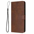 For Infinix Hot 50i Solid Calf Texture Flip Leather Phone Case(Brown) - 2