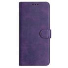 For OPPO A3x Solid Calf Texture Flip Leather Phone Case(Purple) - 3
