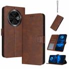 For Tecno Spark 30C Solid Calf Texture Flip Leather Phone Case(Brown) - 1