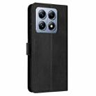 For Xiaomi 14T Solid Calf Texture Flip Leather Phone Case(Black) - 3