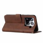 For Xiaomi 15 Pro Stitching Calf Texture Buckle Leather Phone Case(Brown) - 3