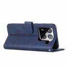 For Xiaomi 15 Pro Stitching Calf Texture Buckle Leather Phone Case(Blue) - 3