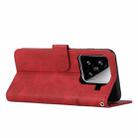 For Xiaomi 15 Stitching Calf Texture Buckle Leather Phone Case(Red) - 3