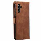 For Samsung Galaxy S25+ 5G Retro Splicing Horizontal Flip Leather Phone Case(Grey) - 3