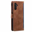 For Samsung Galaxy S25+ 5G Retro Splicing Horizontal Flip Leather Phone Case(Blue) - 3