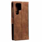 For Samsung Galaxy S25 Ultra 5G Retro Splicing Horizontal Flip Leather Phone Case(Green) - 3
