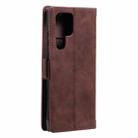 For Samsung Galaxy S25 Ultra 5G Retro Splicing Horizontal Flip Leather Phone Case(Brown) - 3