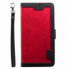 For Samsung Galaxy S25 Ultra 5G Retro Splicing Horizontal Flip Leather Phone Case(Red) - 2