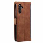 For Samsung Galaxy S25 5G Retro Splicing Horizontal Flip Leather Phone Case(Grey) - 3