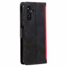 For Samsung Galaxy S25 5G Retro Splicing Horizontal Flip Leather Phone Case(Red) - 3