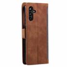 For Samsung Galaxy S25 FE 5G Retro Splicing Horizontal Flip Leather Phone Case(Grey) - 3