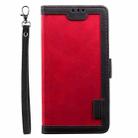 For Samsung Galaxy S25 FE 5G Retro Splicing Horizontal Flip Leather Phone Case(Red) - 2
