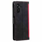For Samsung Galaxy S25 FE 5G Retro Splicing Horizontal Flip Leather Phone Case(Red) - 3