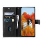 For Samsung Galaxy S25 Ultra 5G TTUDRCH Embossed Line Splicing Leather Phone Case(Black) - 3
