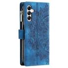 For Samsung Galaxy S25 FE 5G Multi-Card Totem Zipper Leather Phone Case(Blue) - 3