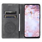For Samsung Galaxy S25 5G Totem Embossed Magnetic Leather Phone Case(Grey) - 3