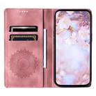 For Samsung Galaxy S25 5G Totem Embossed Magnetic Leather Phone Case(Rose Gold) - 3