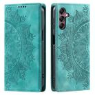 For Samsung Galaxy S25 5G Totem Embossed Magnetic Leather Phone Case(Green) - 2