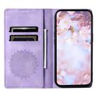 For Samsung Galaxy S25 5G Totem Embossed Magnetic Leather Phone Case(Purple) - 3