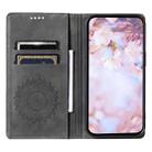 For Samsung Galaxy S25+ 5G Totem Embossed Magnetic Leather Phone Case(Grey) - 3