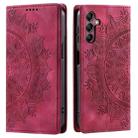 For Samsung Galaxy S25+ 5G Totem Embossed Magnetic Leather Phone Case(Red) - 2