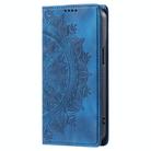 For Samsung Galaxy S25 Edge 5G Totem Embossed Magnetic Leather Phone Case(Blue) - 2