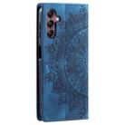 For Samsung Galaxy S25 FE 5G Totem Embossed Magnetic Leather Phone Case(Blue) - 3