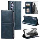 For Samsung Galaxy S25 5G Simple 6-Card Wallet Leather Phone Case(Navy Blue) - 1