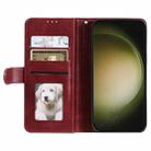 For Samsung Galaxy S25 5G Simple 6-Card Wallet Leather Phone Case(Wine Red) - 3