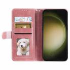 For Samsung Galaxy S25+ 5G Simple 6-Card Wallet Leather Phone Case(Rose Gold) - 3
